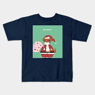 santa claus cat Kids T-Shirt